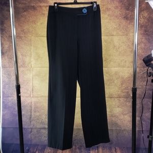 Dressbarn business casual black pinstripe pants.